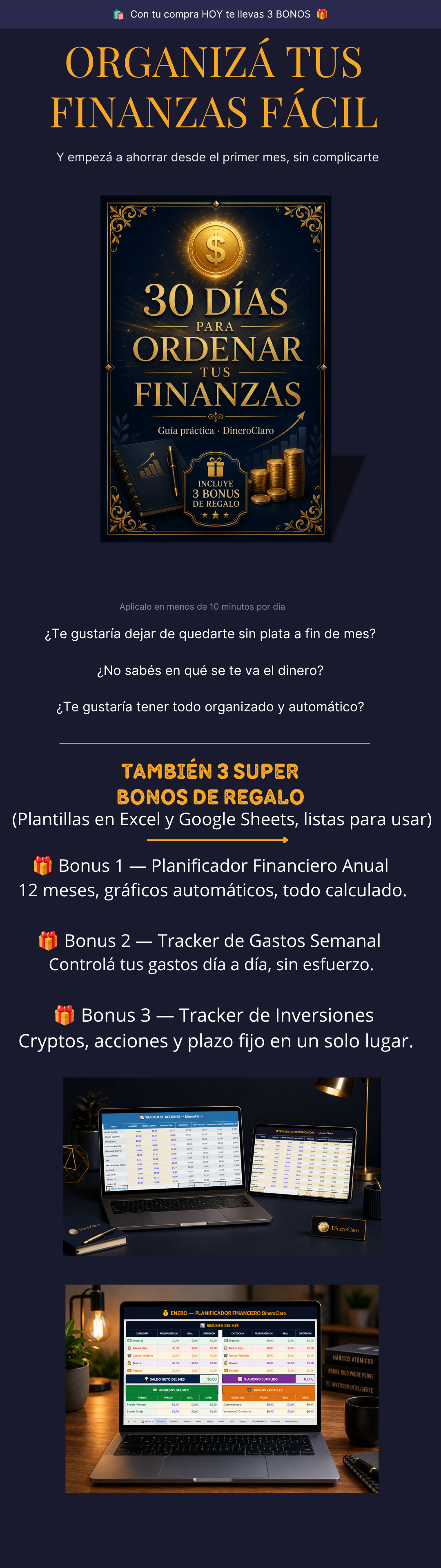 30 Días para Ordenar tus Finanzas — DineroClaro